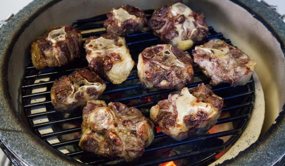 BBQ in einer Profiküche