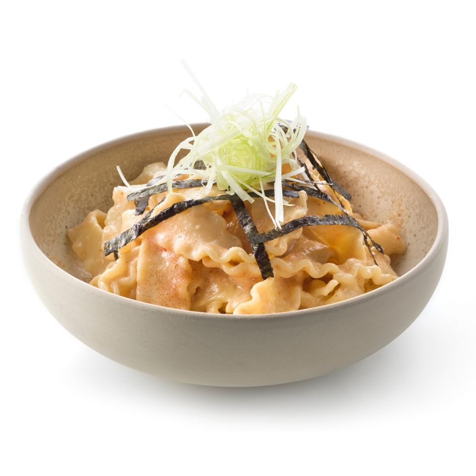 Pasta con mentaiko
